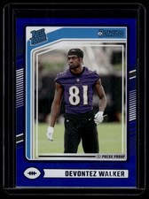 2024 Donruss #345 Devontez Walker Press Proof Blue