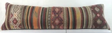 Long Kilim Pillow Cover 12x42 Vintage Ethnic Decorative Kilim Lumbar 2821