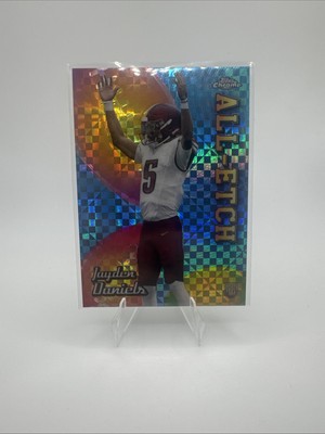2024 Topps Chrome - All-Etch Jayden Daniels #CAE-JD X-Fractor (RC)