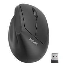 Philips Ergonomic Vertical Mouse for PC, Laptop, 2.4GHz Wireless, Adjustable DPI