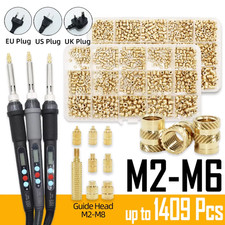 Brass Heat Set Insert Nuts Knurled Threaded Inserts for 3D Printer Plastic