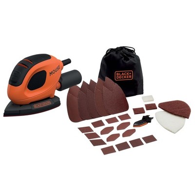 Black+Decker BEW230BCA-QS Schwingschleifer, 55 W, 230 V, Netzbetrieb