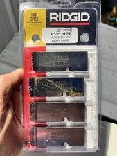 RIDGID 47770 HIGH SPEED UNV DIE SET 1" - 2" HSS NPT RIGHT HAND See Photos NOS