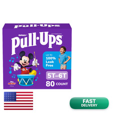 Pull-Ups Boys Potty Training Pants Size 5T-6T Training Underwear 46-60 Lbs 80