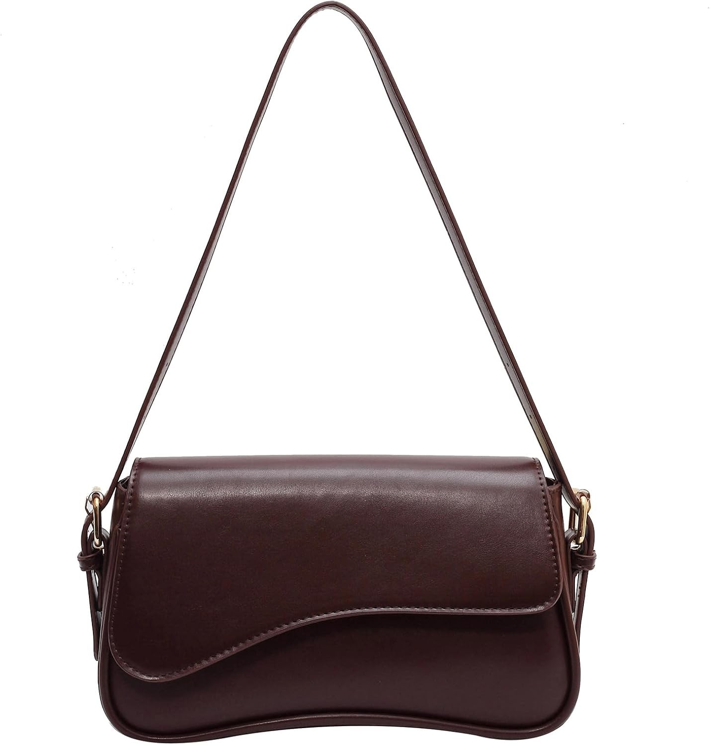 Shoulder Bag for women Y2K Crossbody Vegan Leather Purse Straps Retro Clutch Hob-image