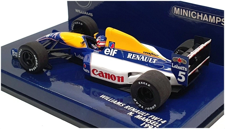 Minichamps 1/43 масштаб 400 910005 - F1 Williams Renault FW14 N. Mansell 1991 - Изображение 2 из 4