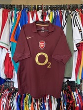ARSENAL LONDON 2005 2006 HOME HIGHBURY SHIRT JERSEY NIKE 195578 sz L MEN BROWN