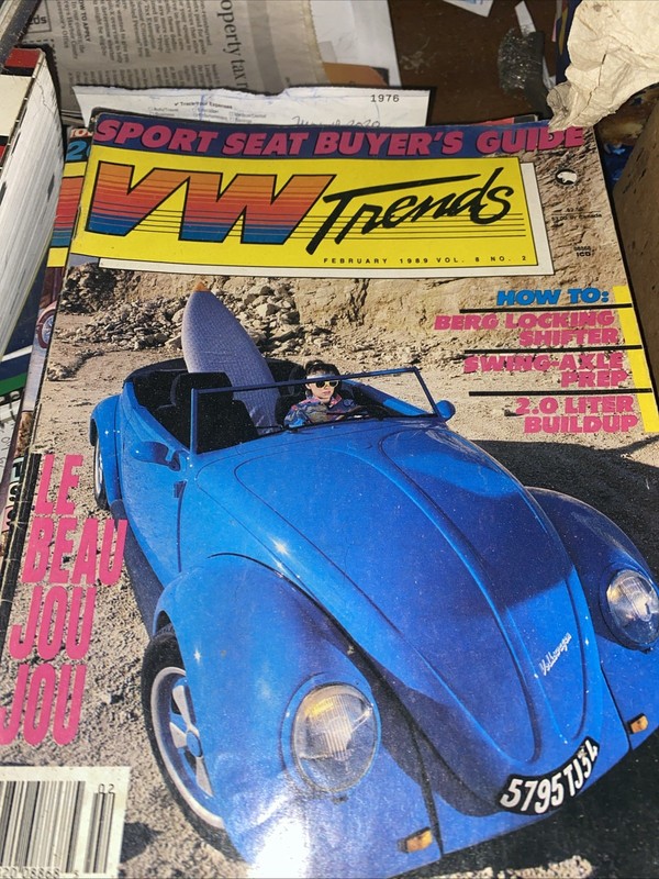 Lot of 6 VW Trends Magazine Volkswagen Beetles,  Bugs, Bus and more