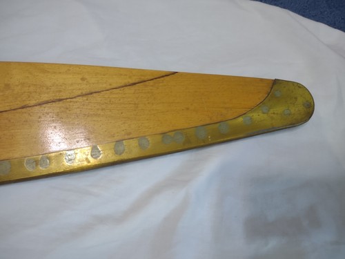 Vtg Sensenich Propeller 70" Wood & Brass ~W 70 DS ~ Not Airworthy ~ Wall Decor - Picture 24 of 24
