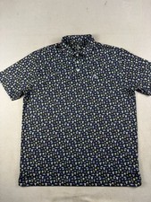 Rhoback Polo Shirt Men  s Size XL Black The Beach Bar Performance Golf