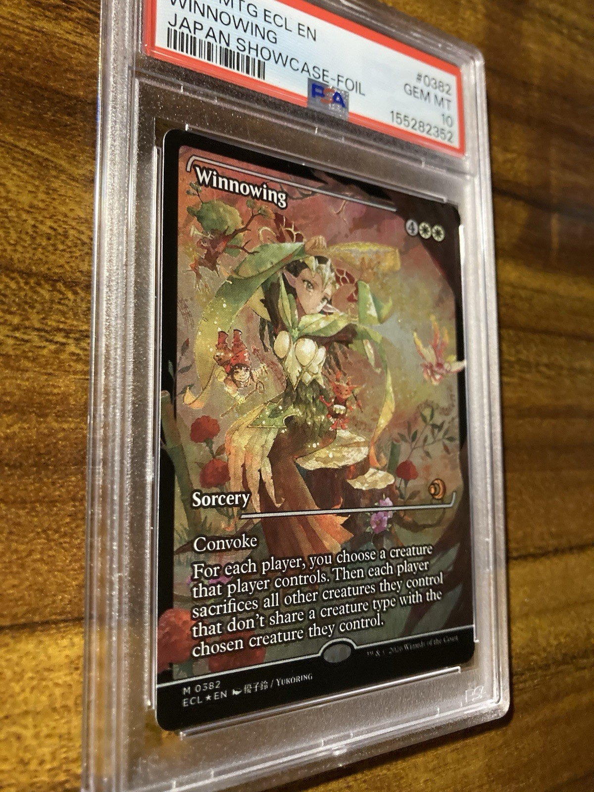 MTG✨WINNOWING Japan Showcase FOIL✨ECL Lorwyn Eclipsed PSA 10 MYTHIC Sorcery view 3