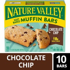 Soft Baked Muffin Bars Chocolate Chip Snack Bars 10 Bars 12.4 oz