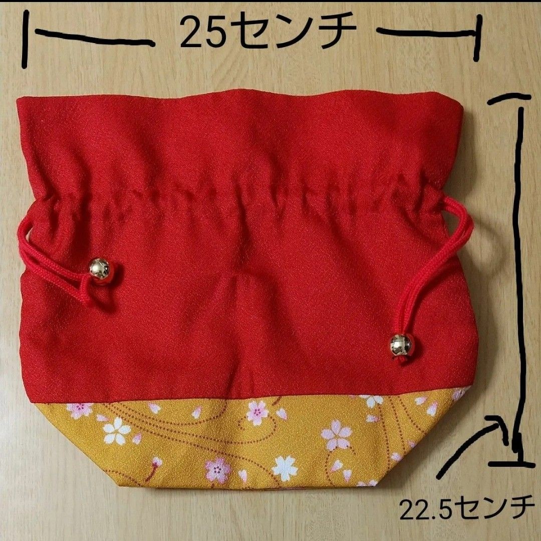 Japanese pattern drawstring pouch drawstring bag - image 4