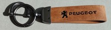 Porte-Clé Clés Original Peugeot en Cuir et métal