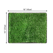 3xPet Dog Toilet Mat Indoor Restroom Training Grass Puppy Potty Pee Pad Washa