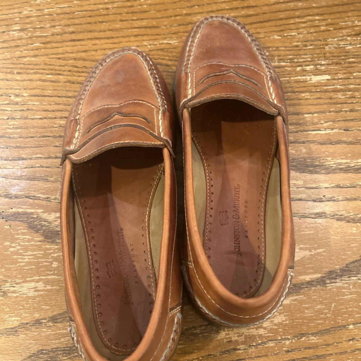 Johnston & Murphy Men\'s Brown Leather Kiltie Buckle Loafers Size 8.5 Johnston Murphy Mens Loafer Aragon II Kiltie | Mercari main image 4