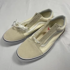 VANS Old Skool Pop White Cream Sneakers Size 13