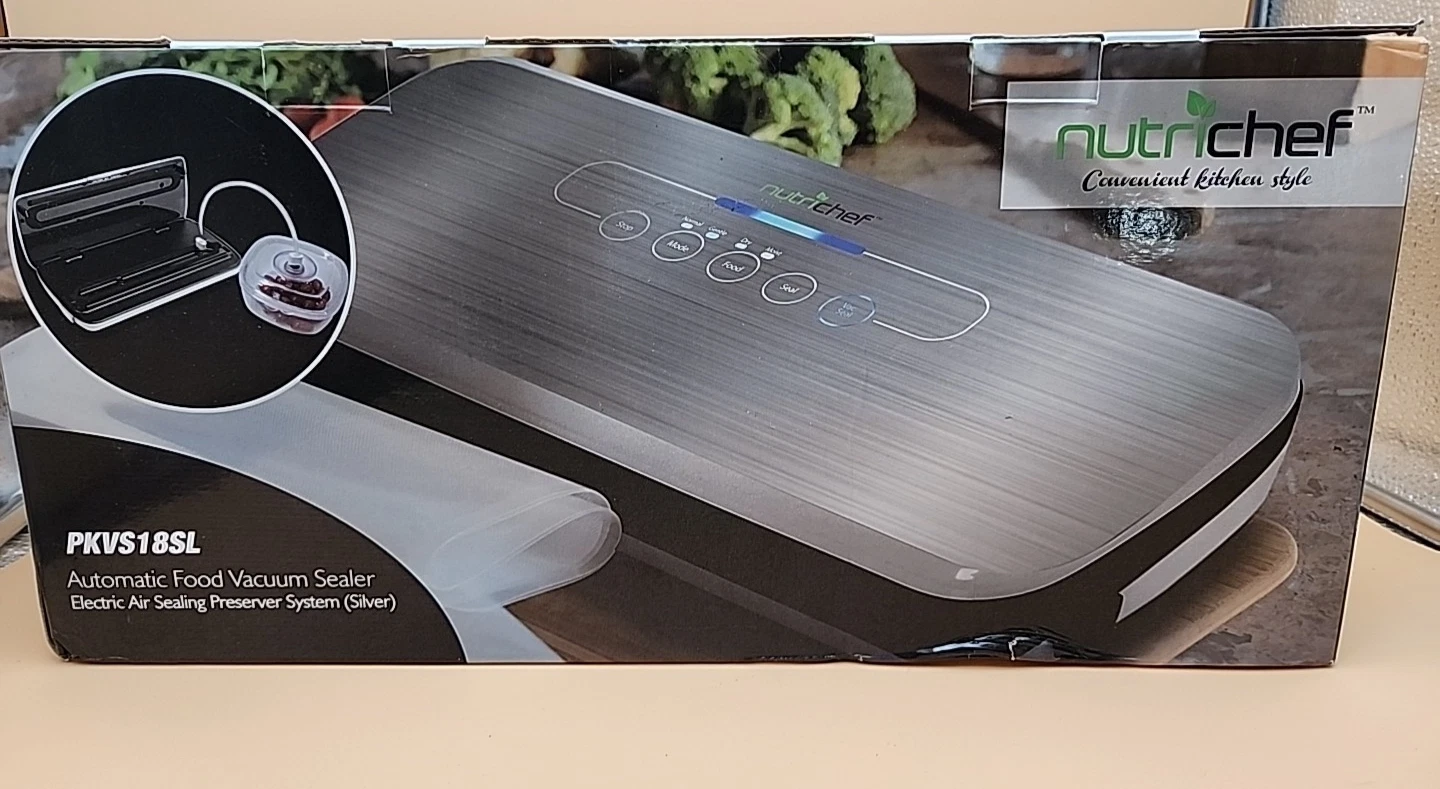 Food Vacuum Sealer - NutriChef PKVS18 -Electric Air Sealing Preserver System