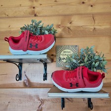 Under Armour 3026186 Assert 10 AC PS Wide Red Sneaker Running Shoe Mesh Youth 2