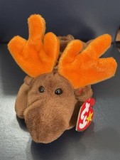 NWT Vintage ORIGINAL Ty Beanie Baby "Chocolate" Moose, 4/27/1993