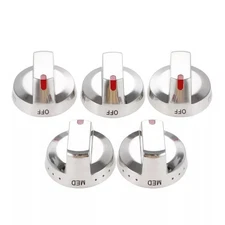 For Samsung Gas Stove Replacement 5Pcs ABS Top Burner Dial Knob DG64-00473A