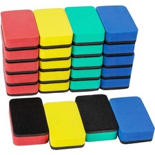 24 pcs Strong Magnetic Whiteboard Eraser - Mini Dry Erase Erasers, Small Chal...