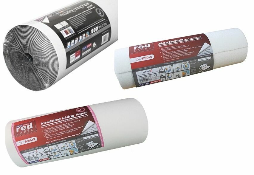2mm/4mm/Graphite Insulating Lining Heatsaver Thermal Wallpaper 10m/7.5m x 50cm eBay