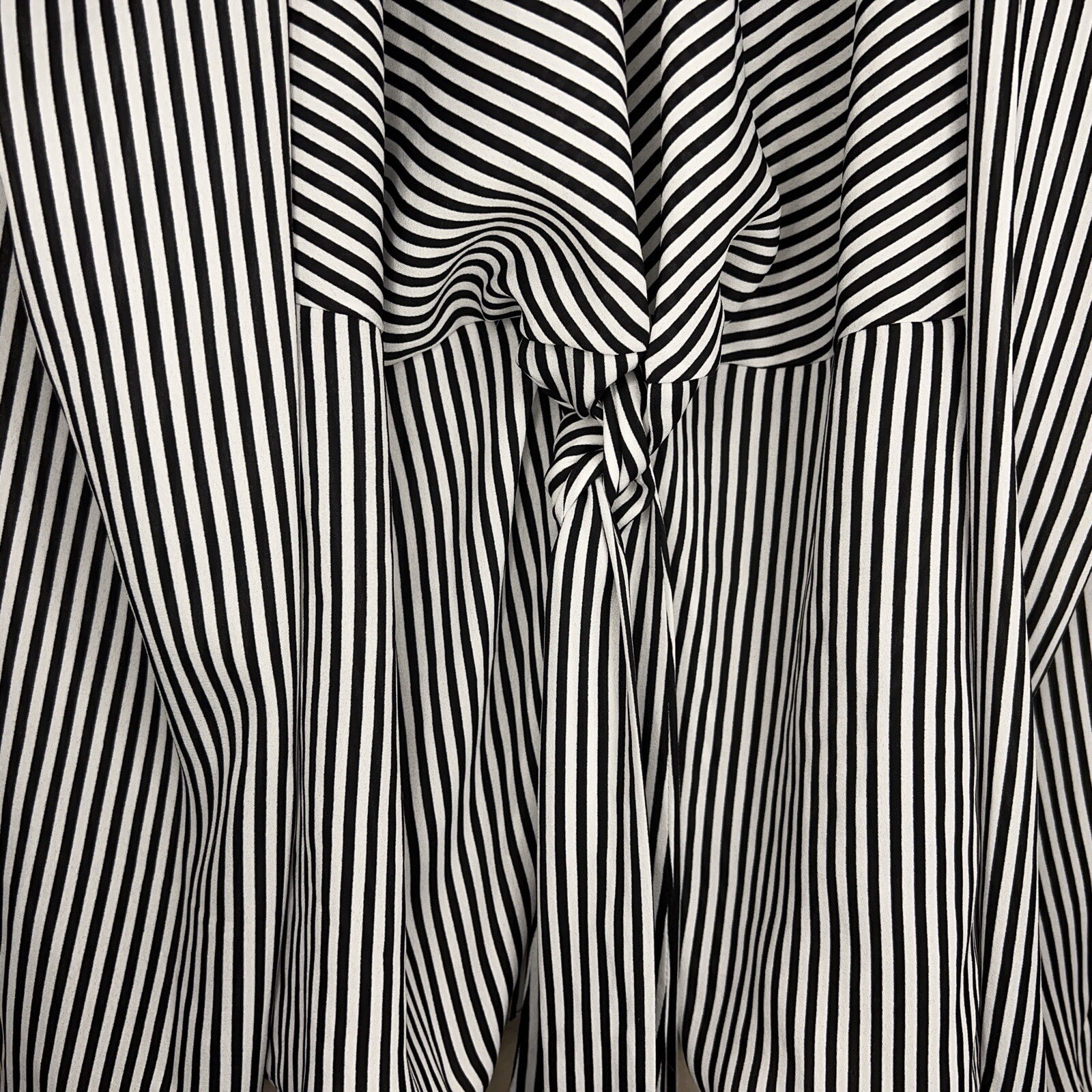 MEDIUM BOLD ELEMENTS BLACK WHITE STRIPE BLOUSE SI… - image 5