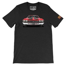 1969 Chevy El Camino The Legend Classic Car Men's T-shirts Made in USA