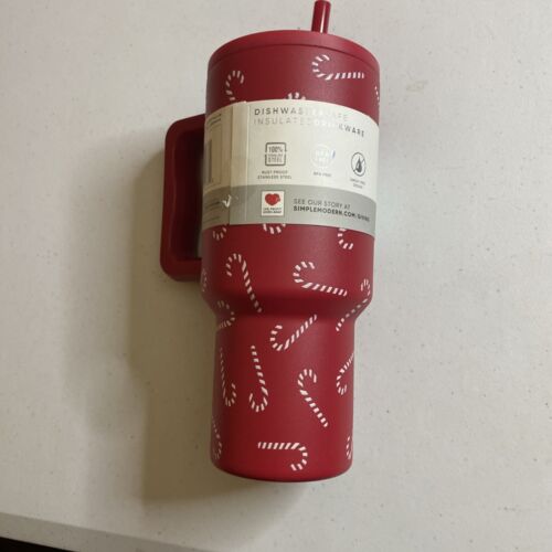 Vaso Trek Simple Moderno 30oz - Bastones de Caramelo Nuevo con Etiquetas Lanzamiento Limitado de Navidad - Imagen 6 de 7