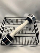 2.5 Lbs White Black And Chrome Shake Weights