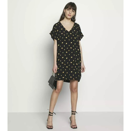 NWT Madewell French Daisy Dress Black Flutter Sleeve Size S Floral - Picture 6 of 12