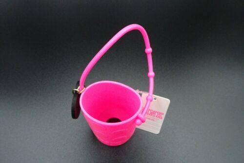 Victoria's Secret / Pink" H.S. Holder / Hot Pink con ciondolo cuore e cane / Nuovo con etichette - Foto 8 di 8