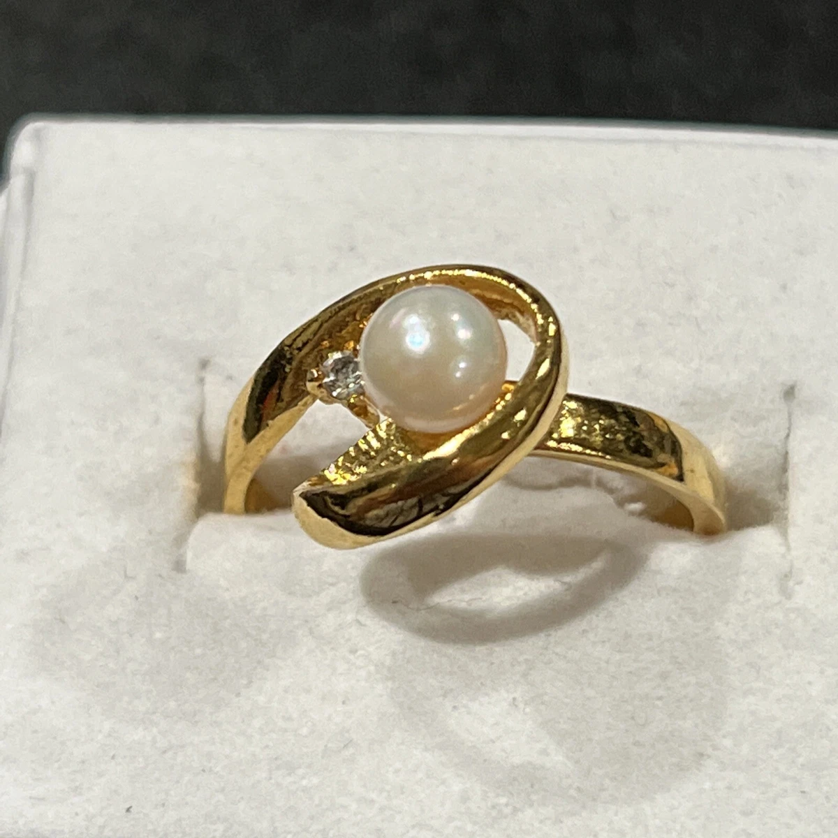 Faux pearl shop rings