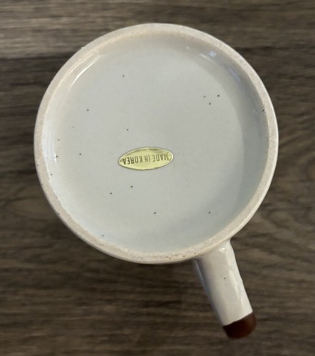 Vintage Wild Strawberry Coffee Mug Cup Brown Lid Cottagecore Retro E12 - Picture 8 of 8