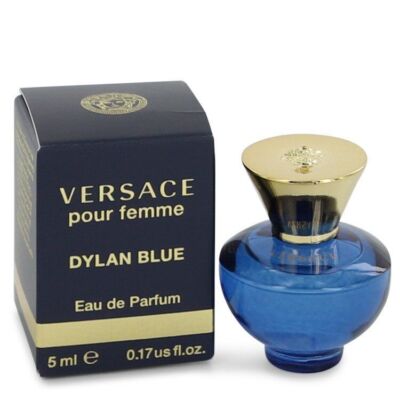 Versace Pour Femme Dylan Blue Perfume By Versace Mini EDP 0.17oz/5ml For Women
