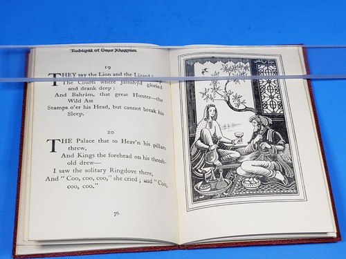 Rubaiyat of Omar Khayyam Fitzgerald Ed Illustrated Gilt Embossed Title Vintage - Picture 10 of 11