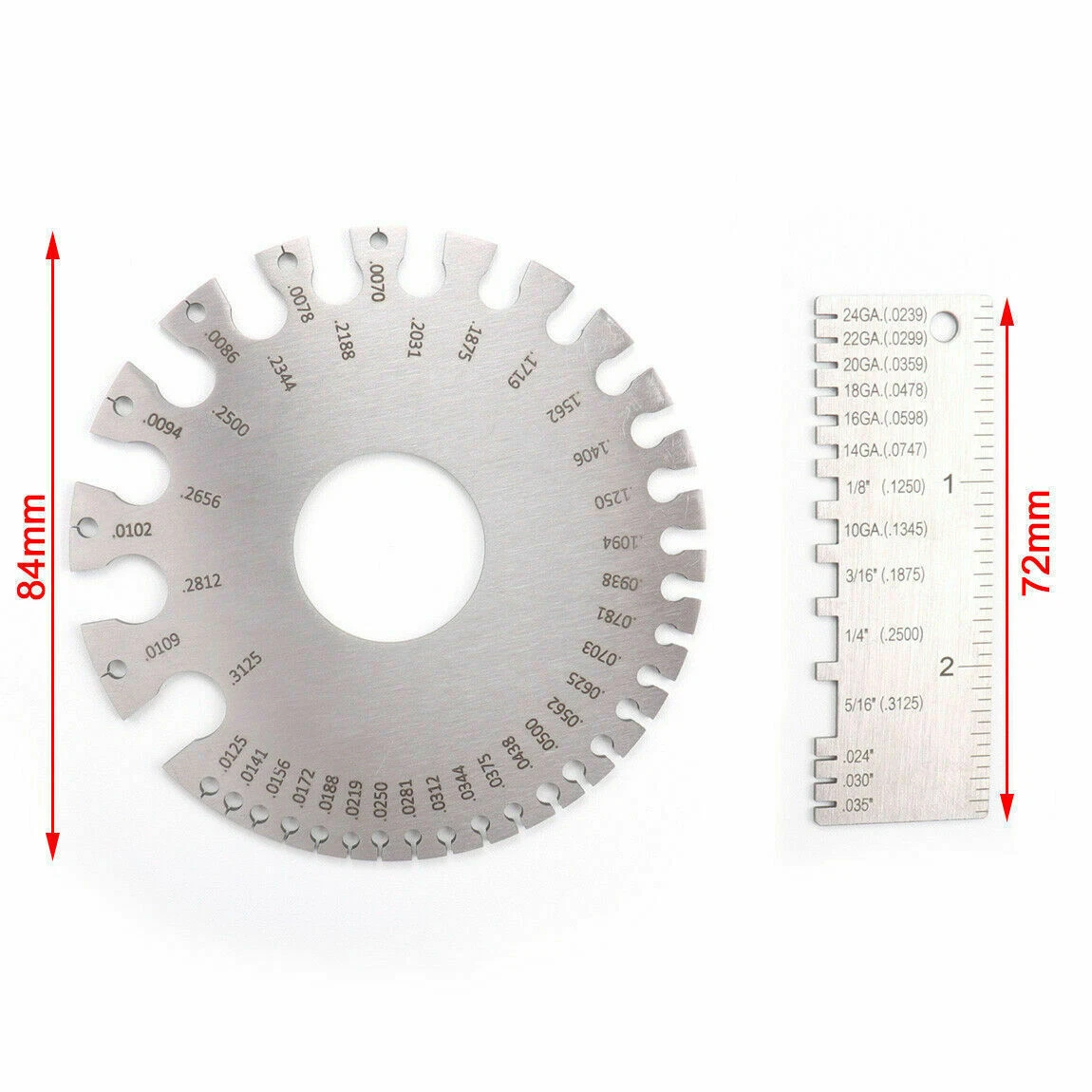 Sheet Metal Gauge Measuring Tool