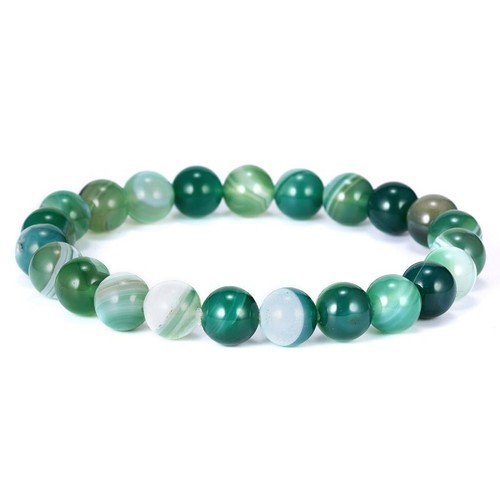 8mm Natural Stone Crown Tiger's Eye African Roar Round Beads Bracelet Bangle - Picture 25 of 30