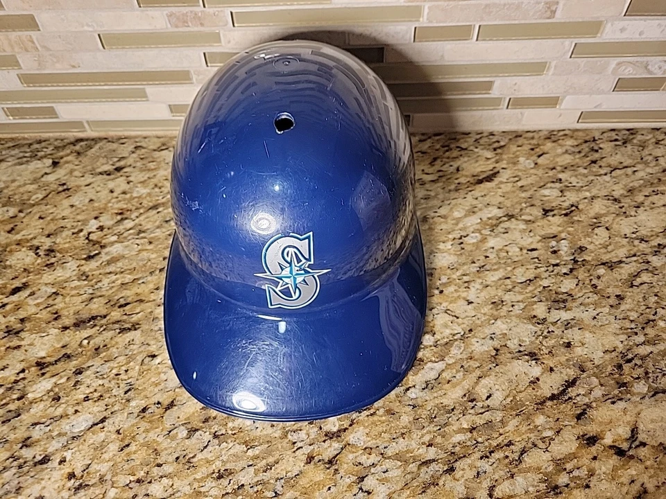 Casco de bateo recuerdo juvenil de los Seattle Mariners azul MLB béisbol plástico  Foto 3 de 4