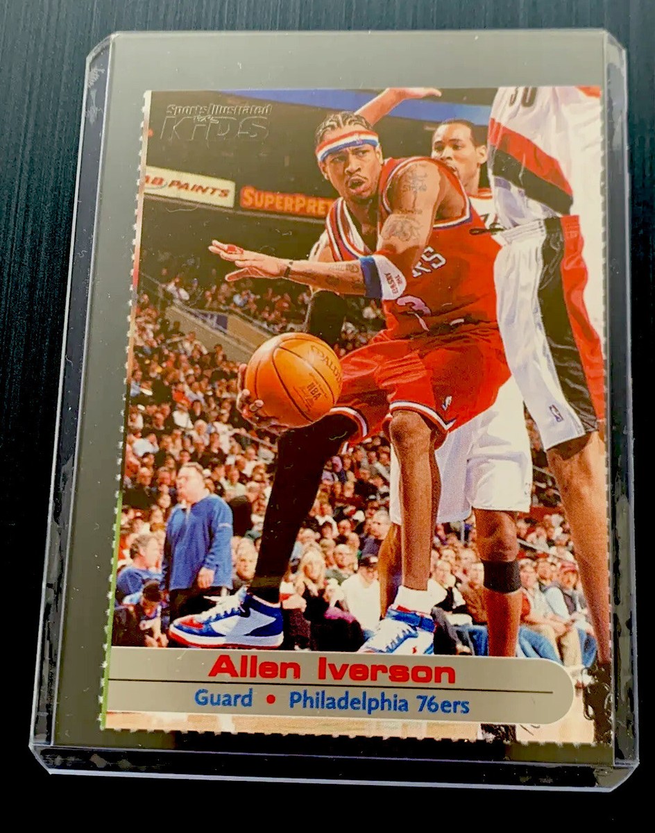ALLEN IVERSON RARE Philadelphia 76ers NBA HOF Sports Illustrated for Kids  SI NM+ - Main Image