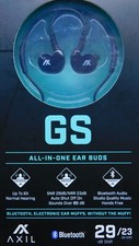 Axil GS All-In-One Ear Buds Bluetooth 29dB SNR / 23 dB NRR
