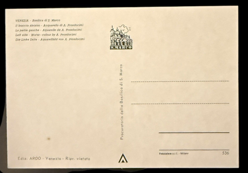 Post Cards Basilica of Saint Marco Pope Roman Catholic Archdiocese of Venice Lot - Picture 7 of 9