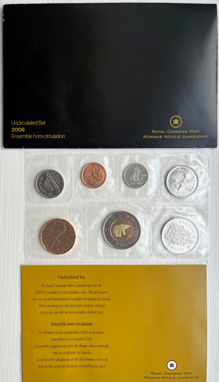 CANADA 2008 Uncirculated Royal Canadian Mint Proof Like Set eBay