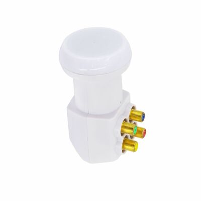 PremiumX Quad LNB PXV-QS Empfangskopf 0,1 dB für 4 Teilnehmer HDTV High Quality 