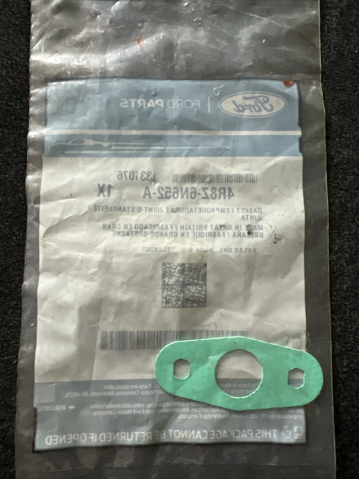 Genuine OEM Ford Oil Return Tube Gasket 4R8Z-6N652-A | eBay