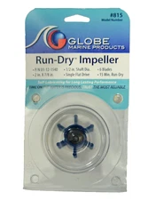 Globe Run Dry Impeller - 815 - 6 Blade - 01-12-1540 - Blue- FREE SHIPPING