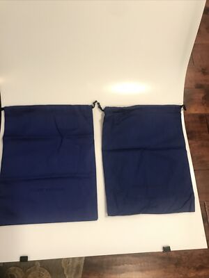 2 STUART WEITZMAN dust storage Blue bag w/drawstring 14  By 11 