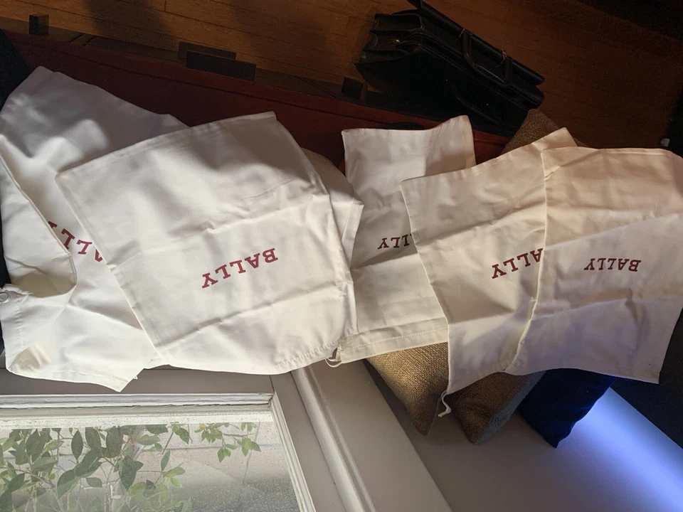 BALLY Bolsa Grande Sapatos Cordão CAPA DE BOLSA DE PÓ Grande 11x15,5” - Imagem 4 de 4