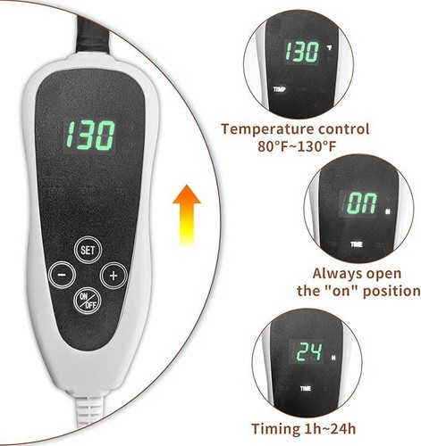 GOLOPET~ 47x30" Pet Heating Pad, Waterproof, Smart Thermostat Switch, New!(Open) - Picture 5 of 8
